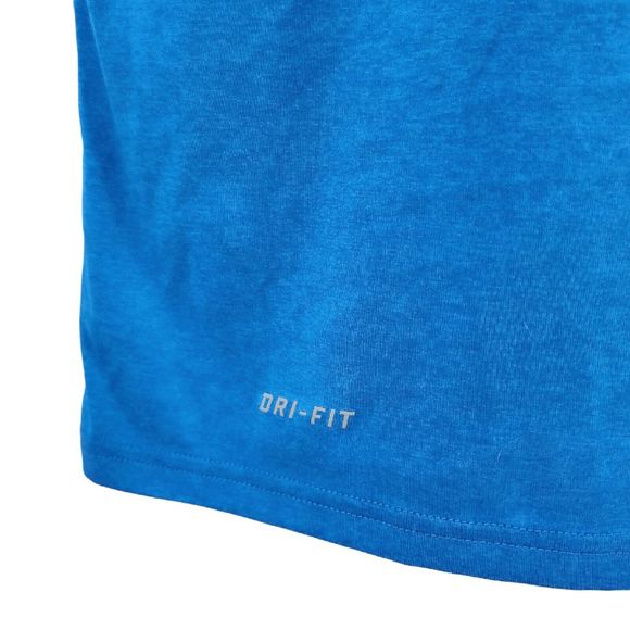 📦 NEW Men's Medium NIKE Dri Fit Short Sleeve Training Tee Blue 698255-406 - Picture 4 of 6